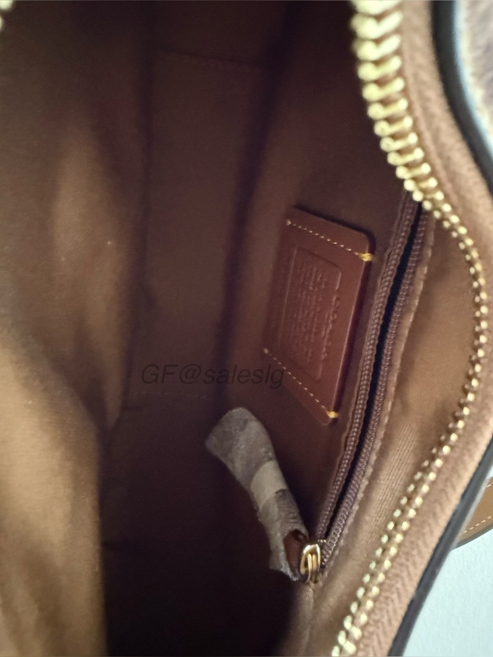 NWT Coach Emily Shoulder & Crossbody Bag In Haircalf With Cow Print Gold CDX23 - Picture 15 of 15